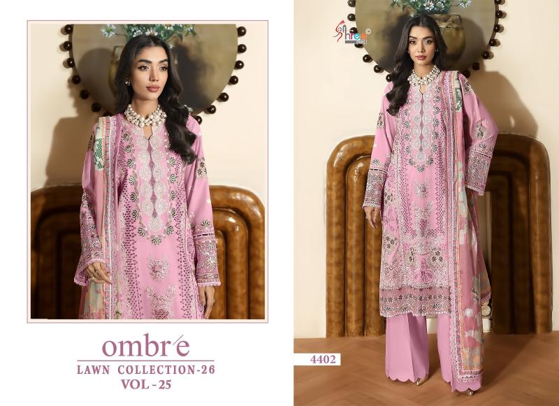 Shree fab ombre lawn collection vol-25 ladies salwar suits wholesale market